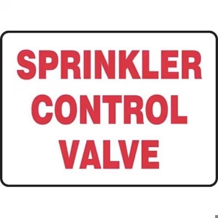 Accuform SAFETY SIGN SPRINKLER CONTROL VALVE MFXG469XT MFXG469XT